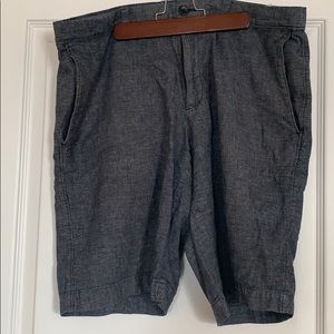 Banana republic dark blue knit linen shorts